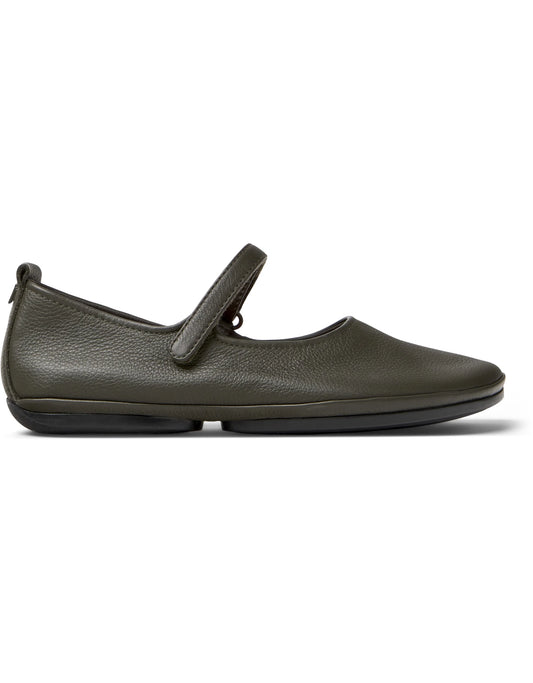 Mocasines Para Mujer De La Marca Camper Modelo Right Nina Sella Ufo/Isla Ry Negro De Color Verde