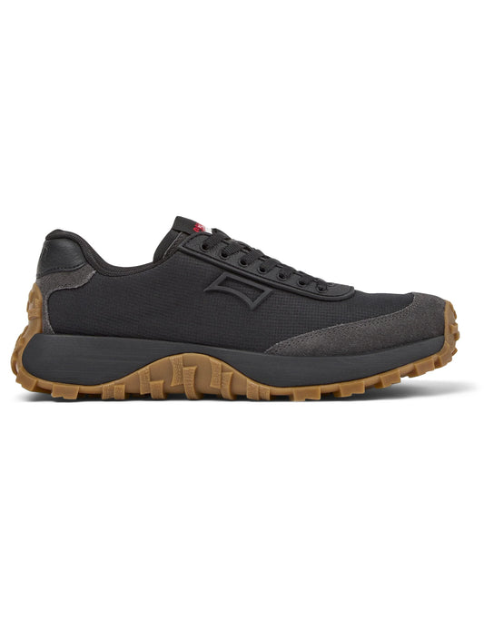 Sneakers Para Mujer De La Marca Camper Modelo Drift Trail Rug Meteor,Camis.Negro/Dtrail Negro-Miel De Color Negro