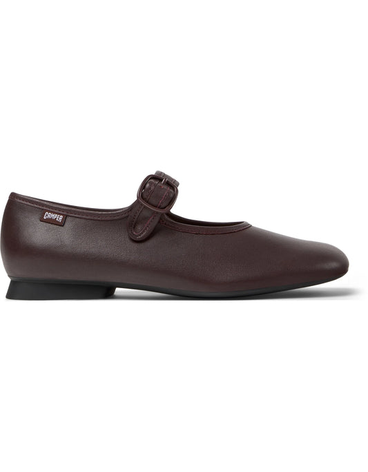 Mocasines Para Mujer De La Marca Camper Modelo Casi Myra Gobi Beizos/Casimyra Ry Negro De Color Burdeos