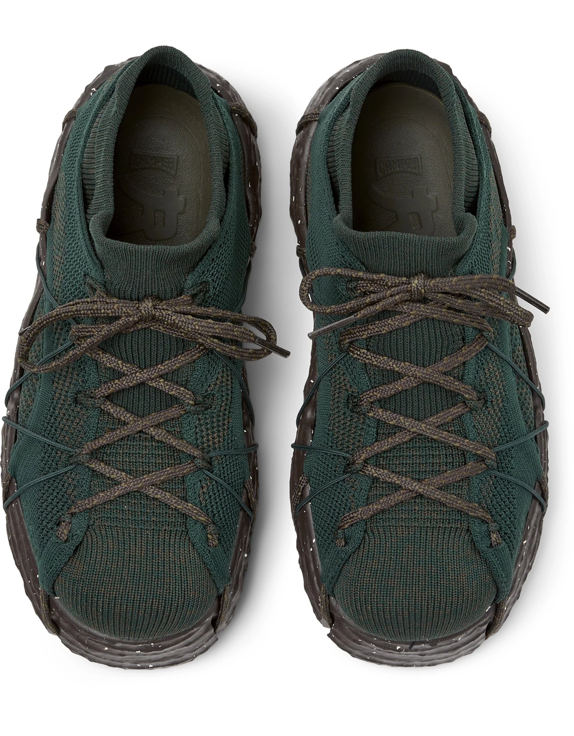 Sneakers Para Mujer De La Marca Camper Modelo Roku Knitted Ufo-Arume/Roku Marrone De Color Verde