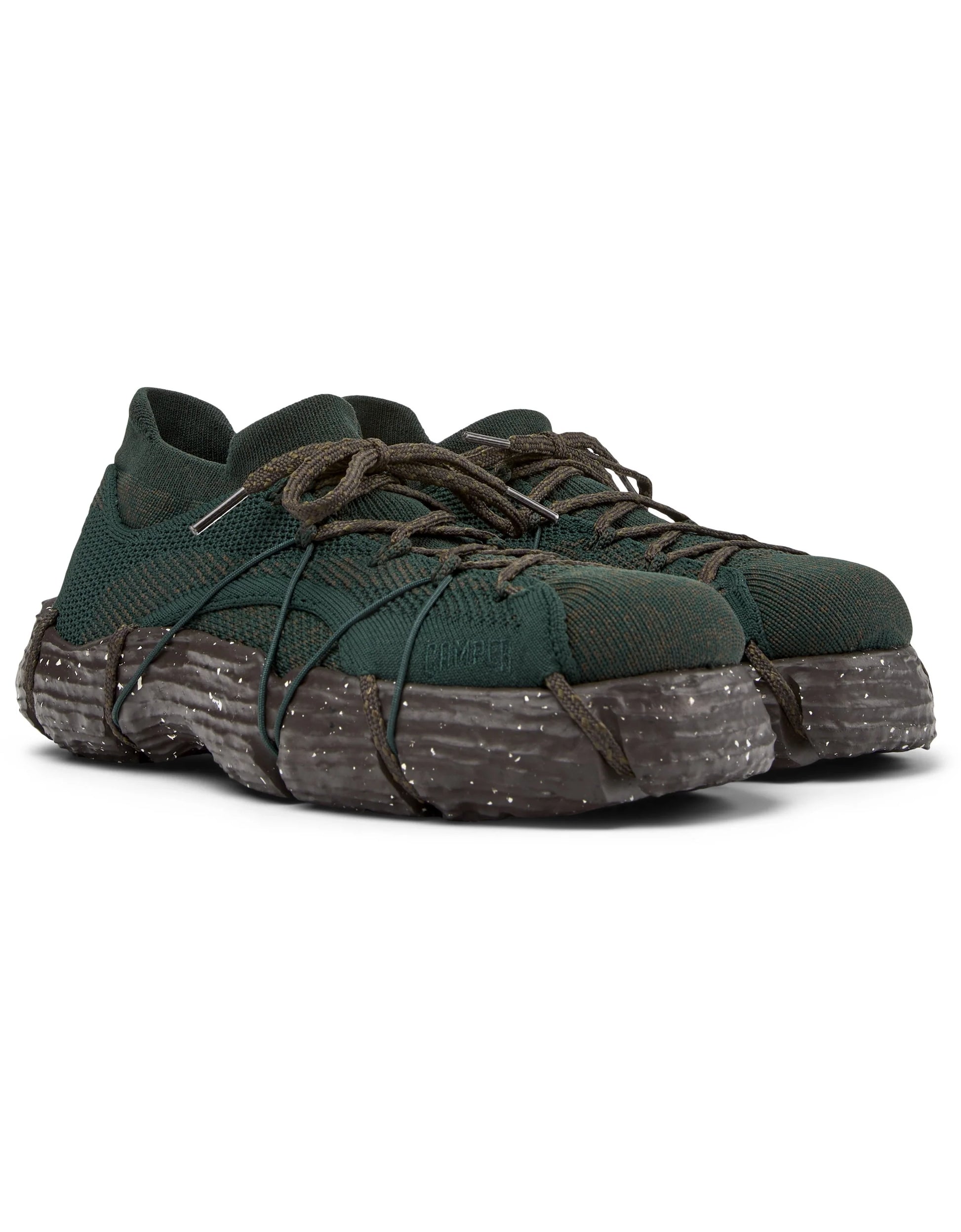 Sneakers Para Mujer De La Marca Camper Modelo Roku Knitted Ufo-Arume/Roku Marrone De Color Verde