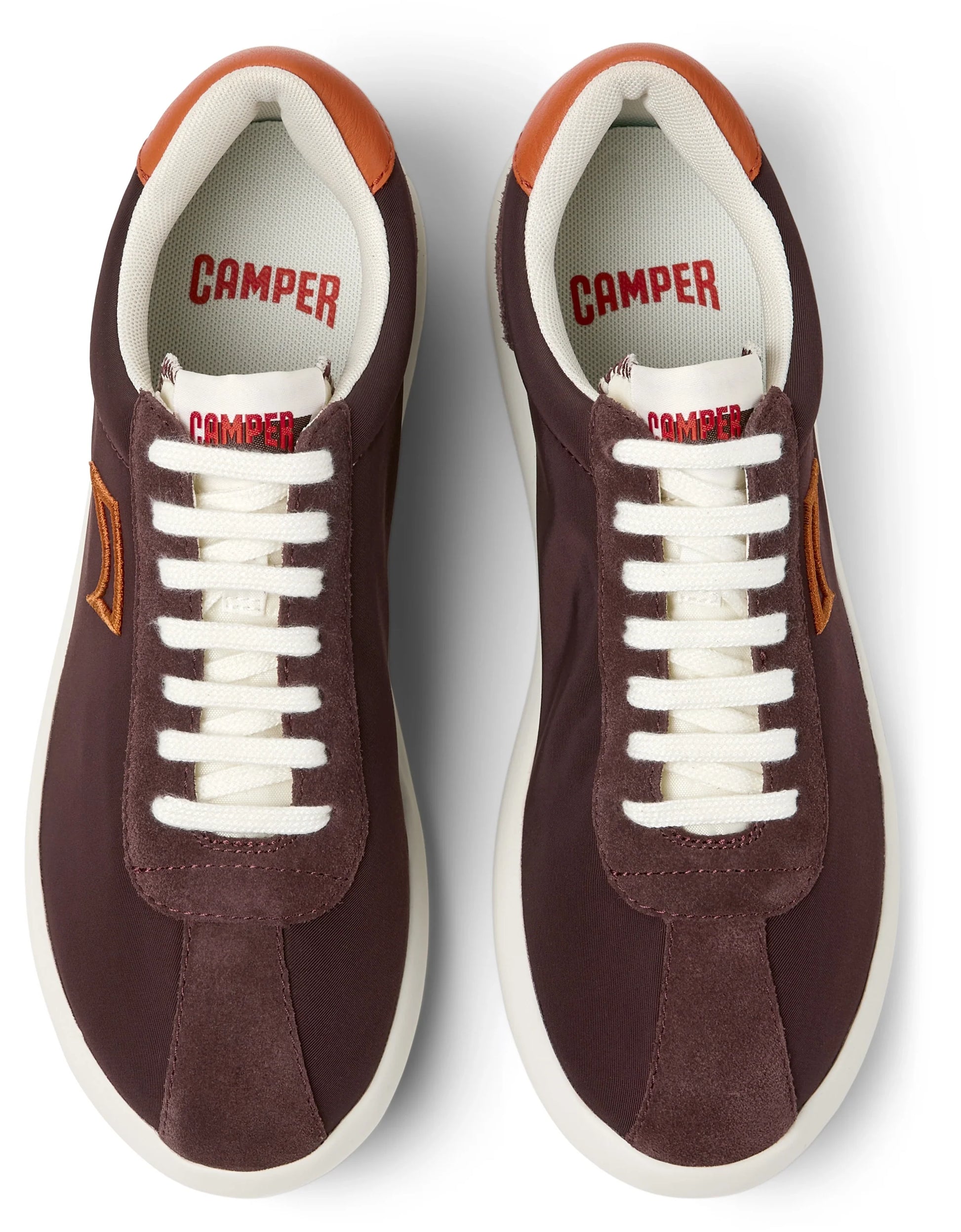 Sneakers Para Mujer De La Marca Camper Modelo Pelotas Xlf Rug Beizos,Vega Beizos/Party Houston De Color Burdeos