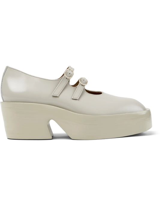 Mocasines Para Mujer De La Marca Camper Modelo Billie Mimi Hely/Billie Hely Shiny De Color Beige