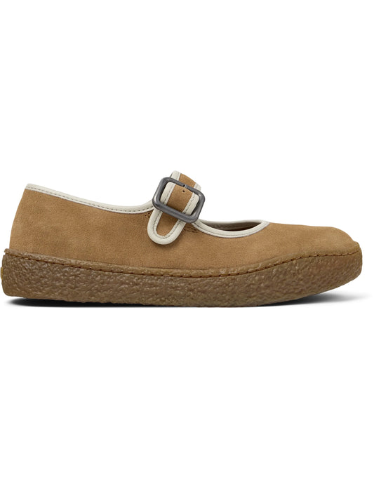 Mocasines Para Mujer De La Marca Camper Modelo Peu Terreno Pello Area,Gobi Hely/Peu Terreno Miel De Color Marrón