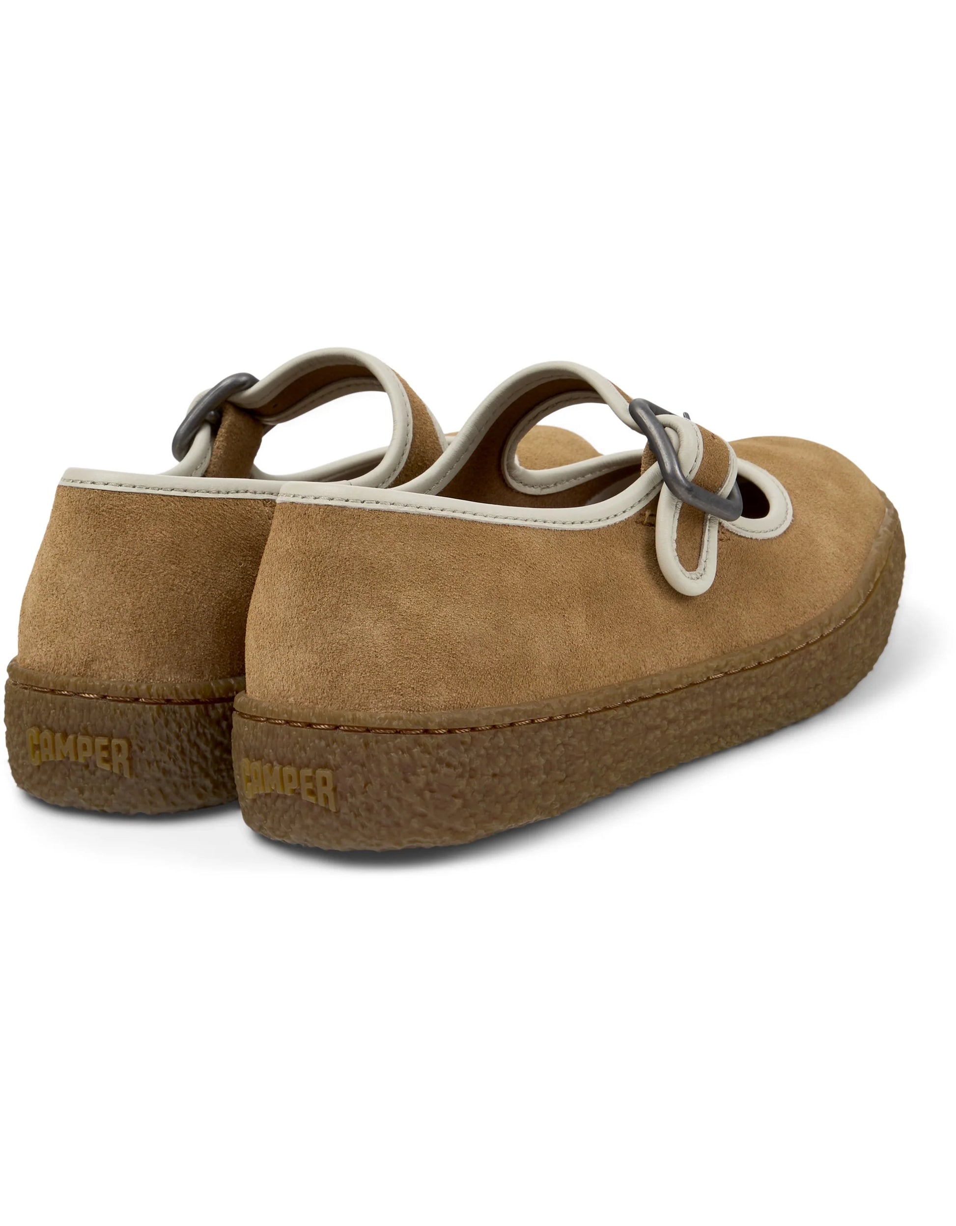 Mocasines Para Mujer De La Marca Camper Modelo Peu Terreno Pello Area,Gobi Hely/Peu Terreno Miel De Color Marrón