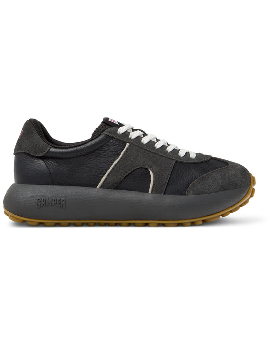 Sneakers Para Mujer De La Marca Camper Modelo Pelotas Athens Rug Meteor,Sella Negro/Path.Meteor-Miel De Color Negro