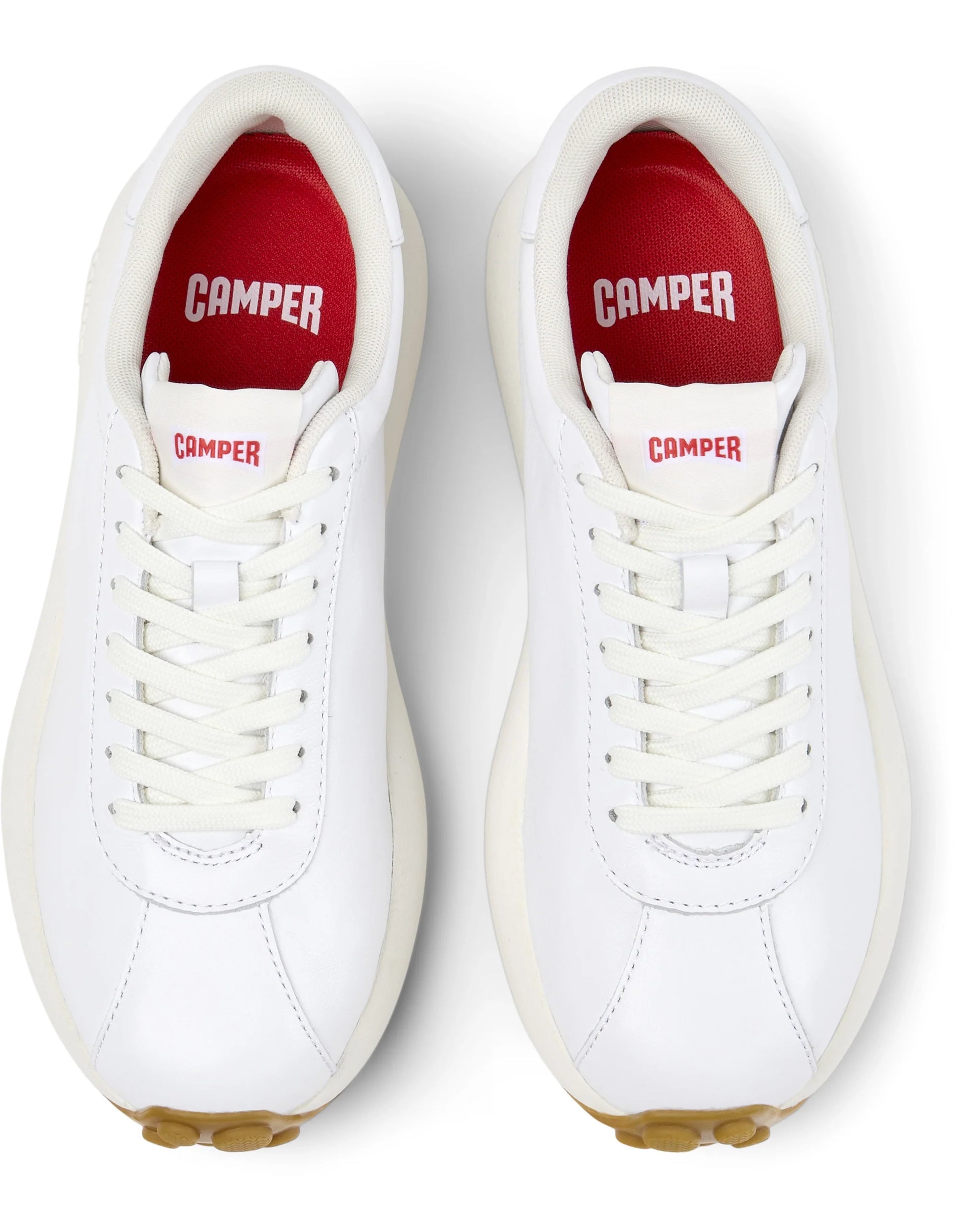 Sneakers Para Mujer De La Marca Camper Modelo Pelotas Athens Rebound Optic/Pathens Houston-Miel De Color Blanco