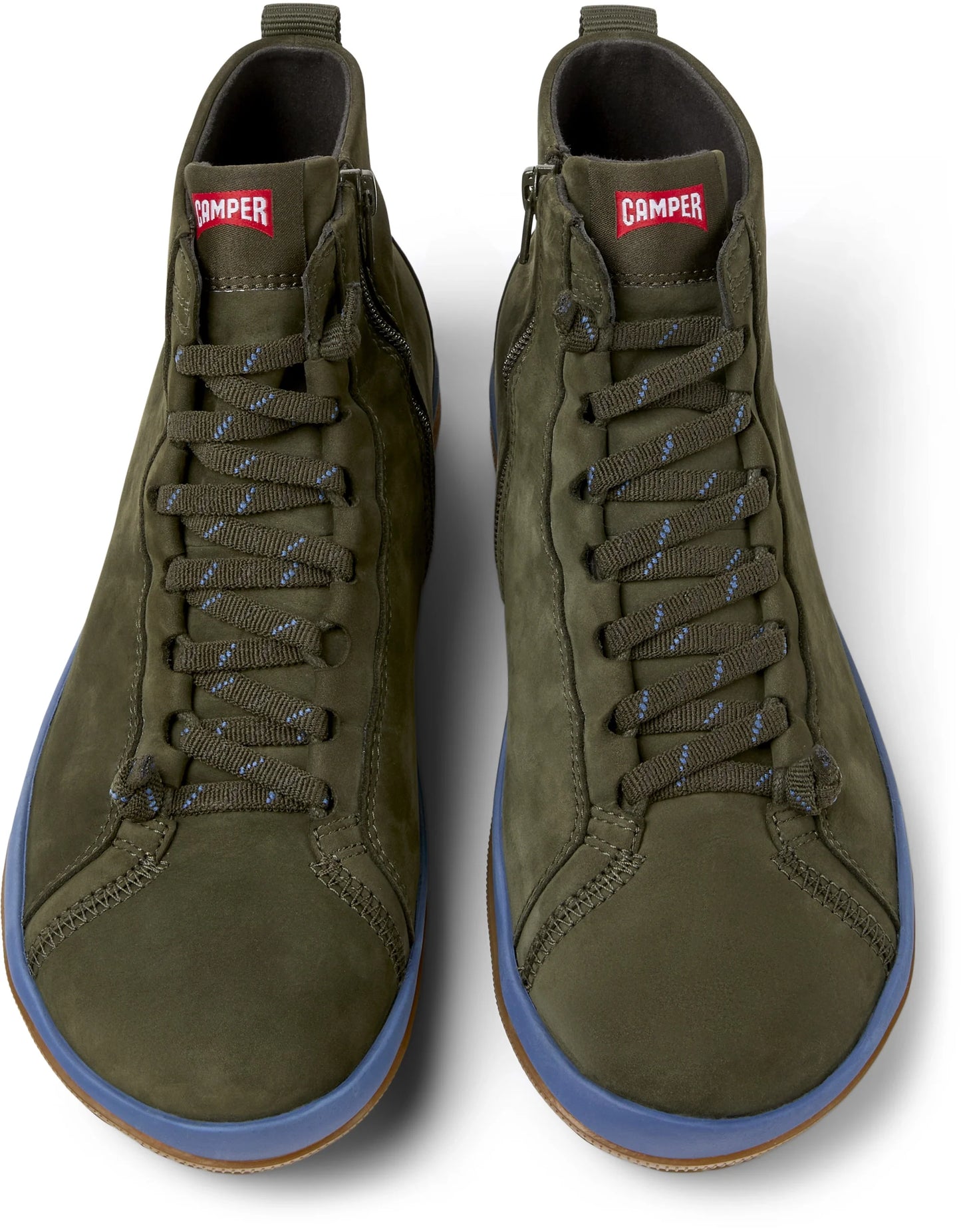 Botas Para Hombre De La Marca Camper Modelo Peu Pista Gm Travelbuck Ufo/Trail Pega-Miel De Color Verde