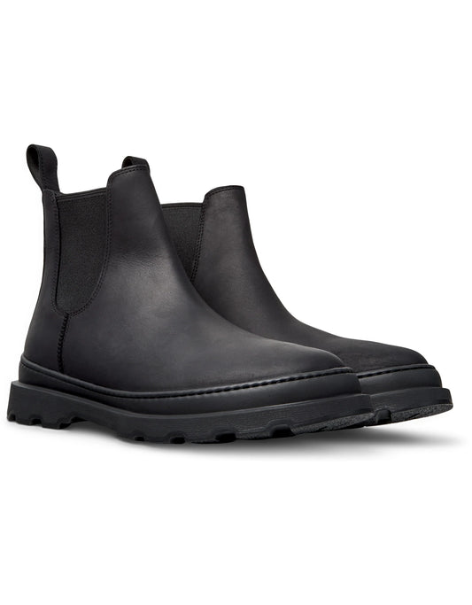Botas Para Hombre De La Marca Camper Modelo Brutus+ Crazyhorse Negro/Brutus+ Negro De Color Negro