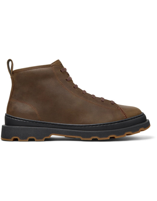 Botas Para Hombre De La Marca Camper Modelo Brutus+ Crazyhorse Cola/Brutus+ Negro-Miel De Color Marrón