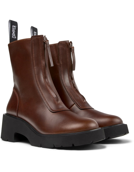 Botas Para Mujer De La Marca Camper Modelo Milah Campus Cola/Milah Negro De Color Marrón