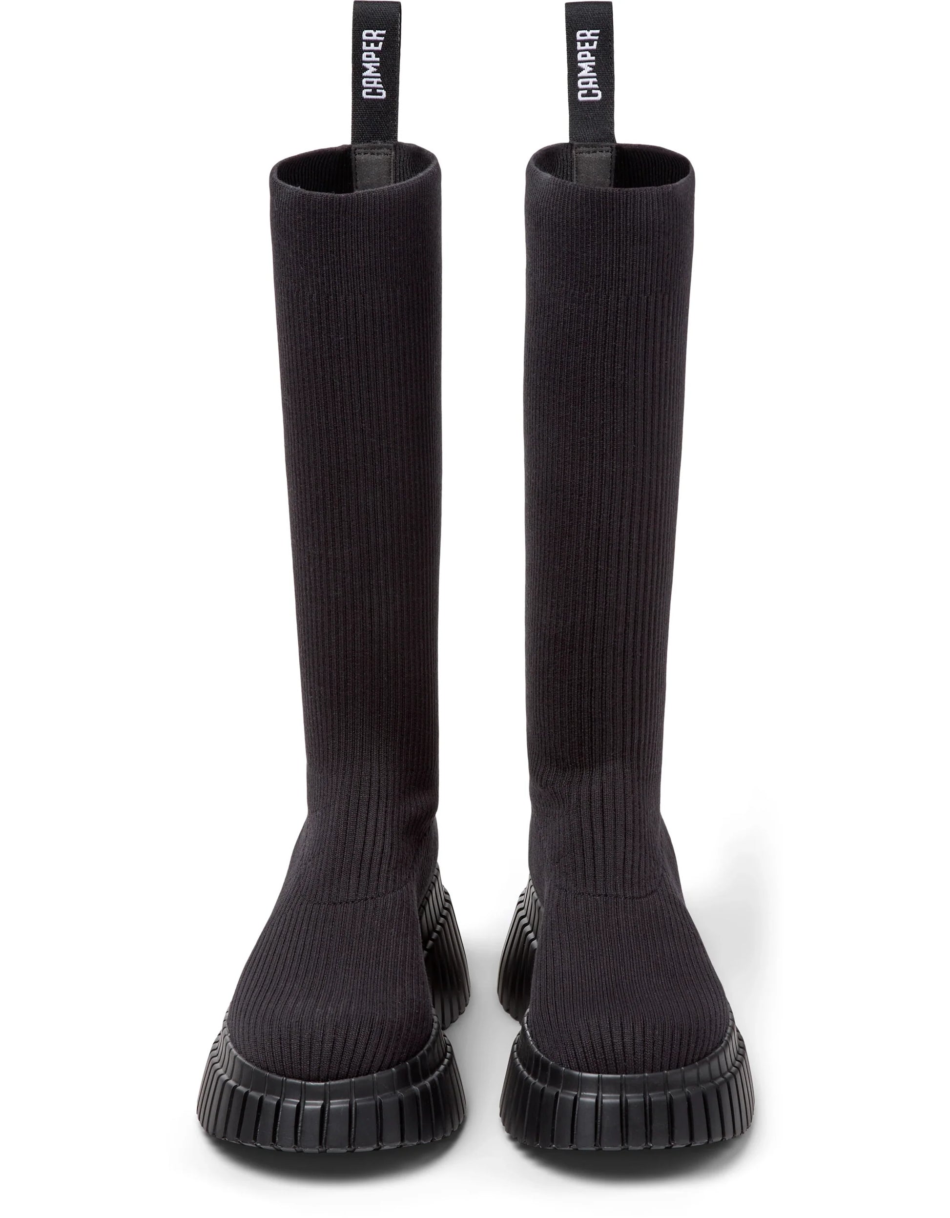 Botas Para Mujer De La Marca Camper Modelo Pix Bcn Ganxet Negro/Pix Bcn Negro De Color Negro