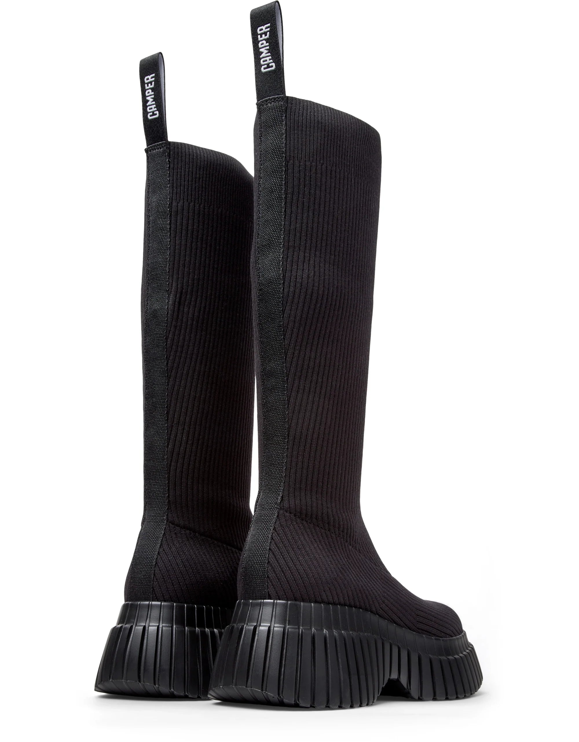 Botas Para Mujer De La Marca Camper Modelo Pix Bcn Ganxet Negro/Pix Bcn Negro De Color Negro