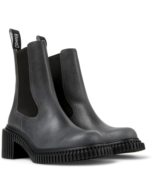 Botas Para Mujer De La Marca Camper Modelo Pix London Campus Corvo/Pix London Negro De Color Gris