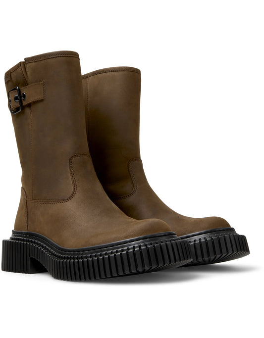 Botas Para Mujer De La Marca Camper Modelo Pix Berlin Crazyhorse Oleo/Pix Berlin Negro De Color Marrón