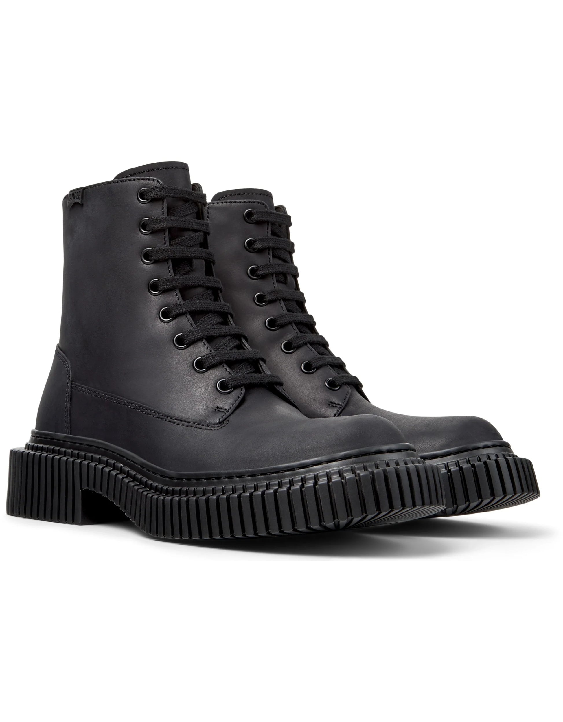 Botas Para Mujer De La Marca Camper Modelo Pix Berlin Crazyhorse Negro/Pix Berlin Negro De Color Negro