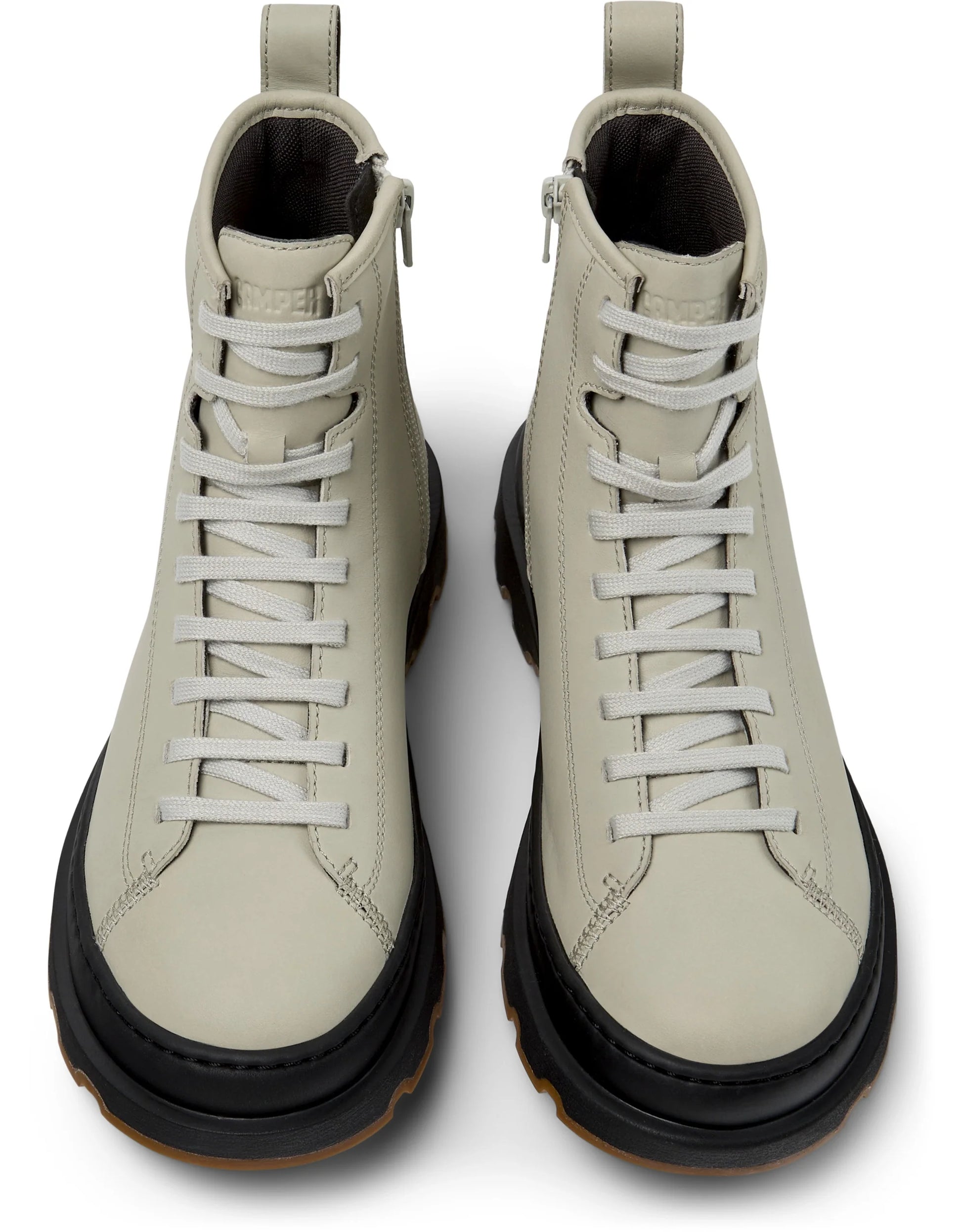 Botas Para Mujer De La Marca Camper Modelo Brutus+ Noray Hely/Brutus+ Negro-Miel De Color Beige