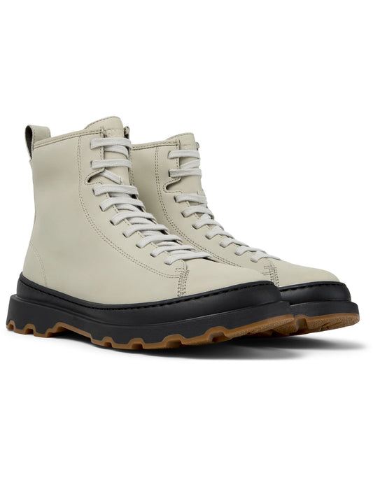 Botas Para Mujer De La Marca Camper Modelo Brutus+ Noray Hely/Brutus+ Negro-Miel De Color Beige