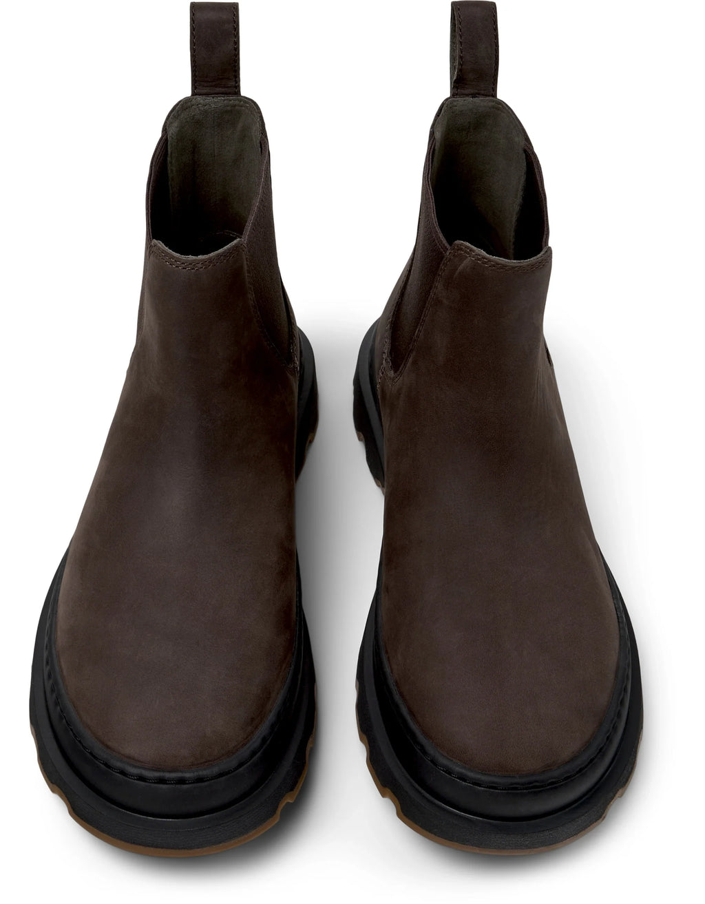 Botas Para Mujer De La Marca Camper Modelo Brutus+ Crazyhorse Umber/Brutus+ Negro-Miel De Color Marrón