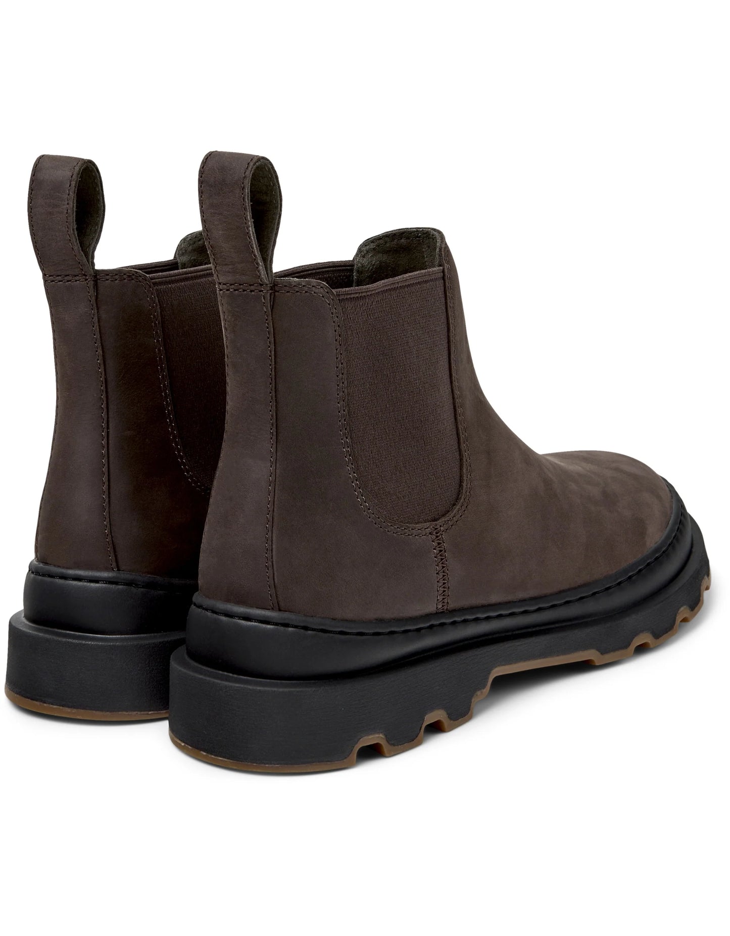 Botas Para Mujer De La Marca Camper Modelo Brutus+ Crazyhorse Umber/Brutus+ Negro-Miel De Color Marrón