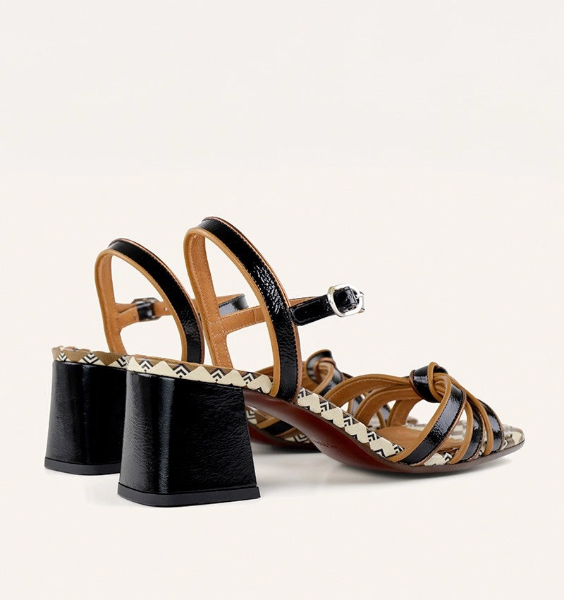 CHIE MIHARA Leilah Negro: sort sandaler til kvinder