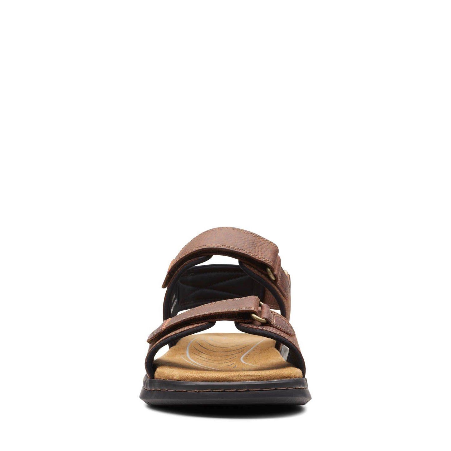 CLARKS | MEN'S SANDALS | HAPSFORD CREEK BROWN TUMBLED | BROWN