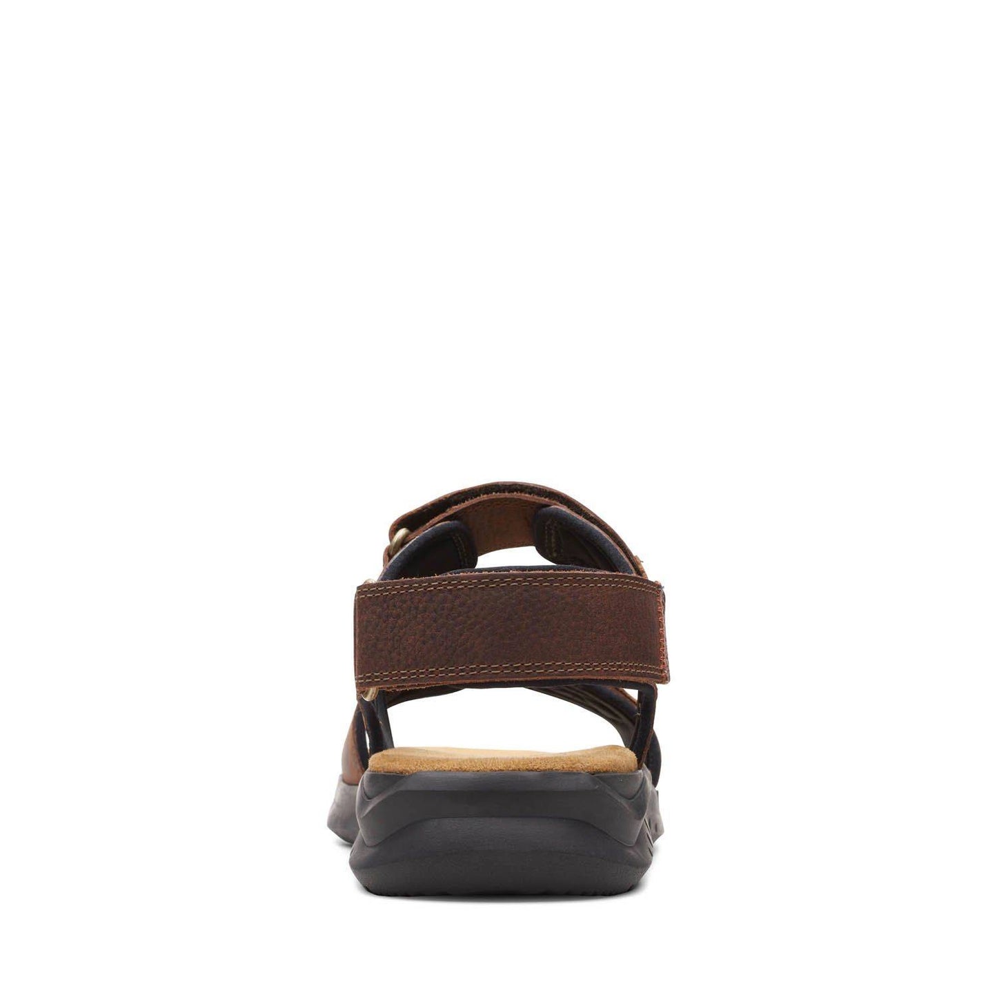 CLARKS | MEN'S SANDALS | HAPSFORD CREEK BROWN TUMBLED | BROWN