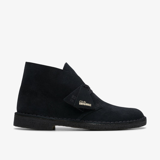 Botas De La Marca Clarks  Para Hombre Modelo Desert Boot Black Sde En Color Negro