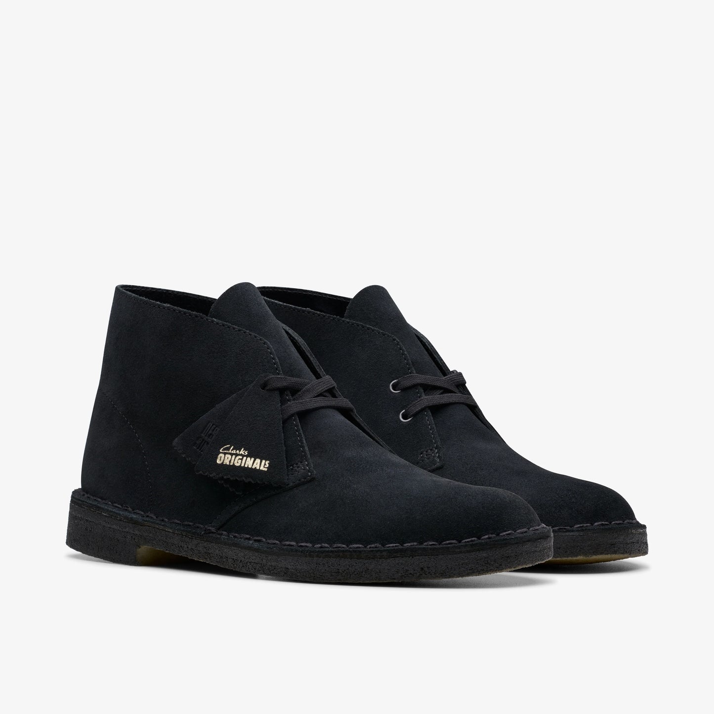 Botas De La Marca Clarks  Para Hombre Modelo Desert Boot Black Sde En Color Negro