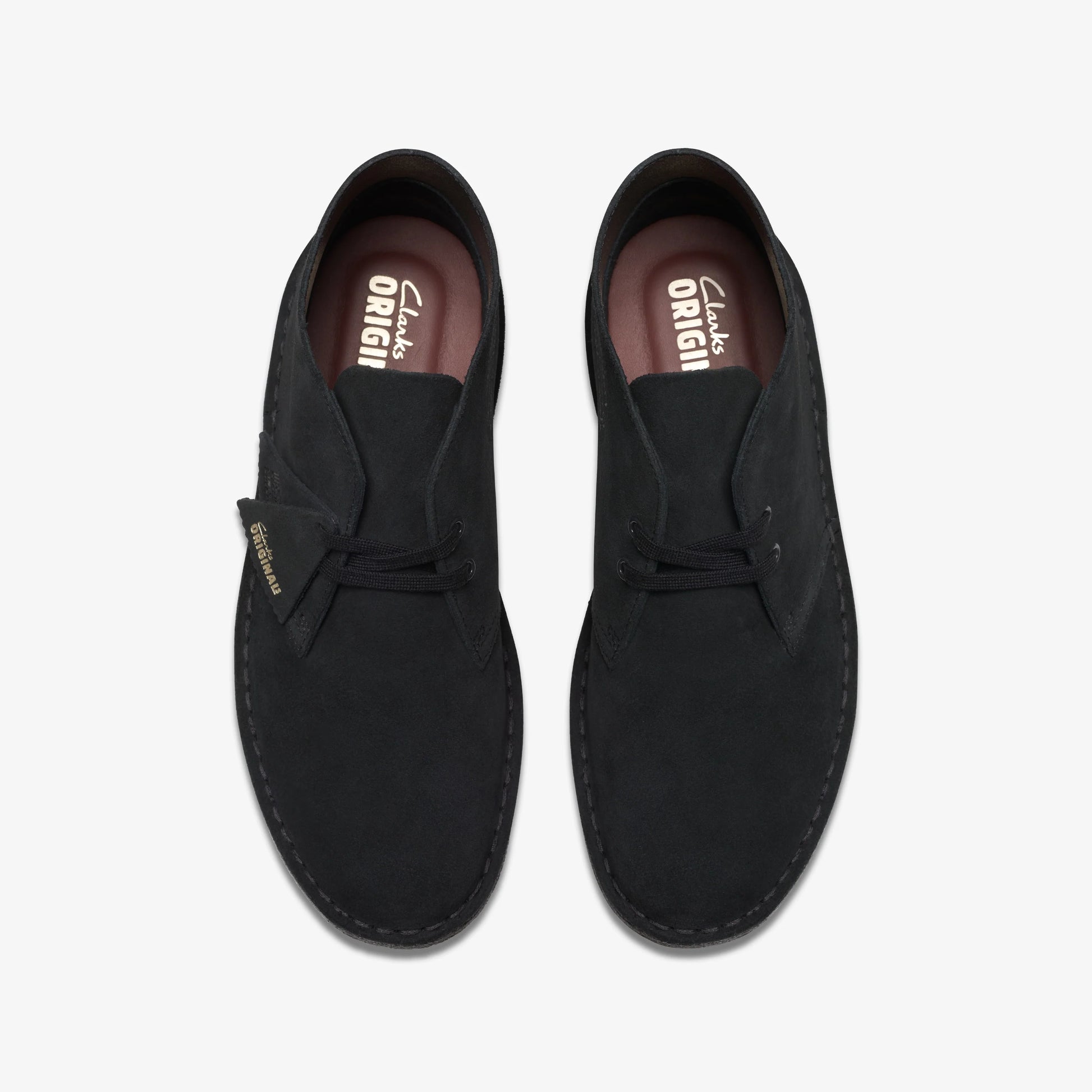 Botas De La Marca Clarks  Para Hombre Modelo Desert Boot Black Sde En Color Negro