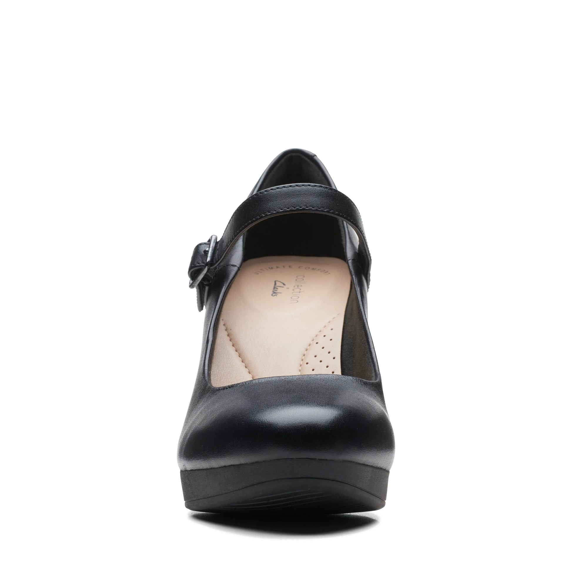 Zapatos De Vestir De La Marca Clarks  Para Mujer Modelo Ambyr Shine Black Leather En Color Negro