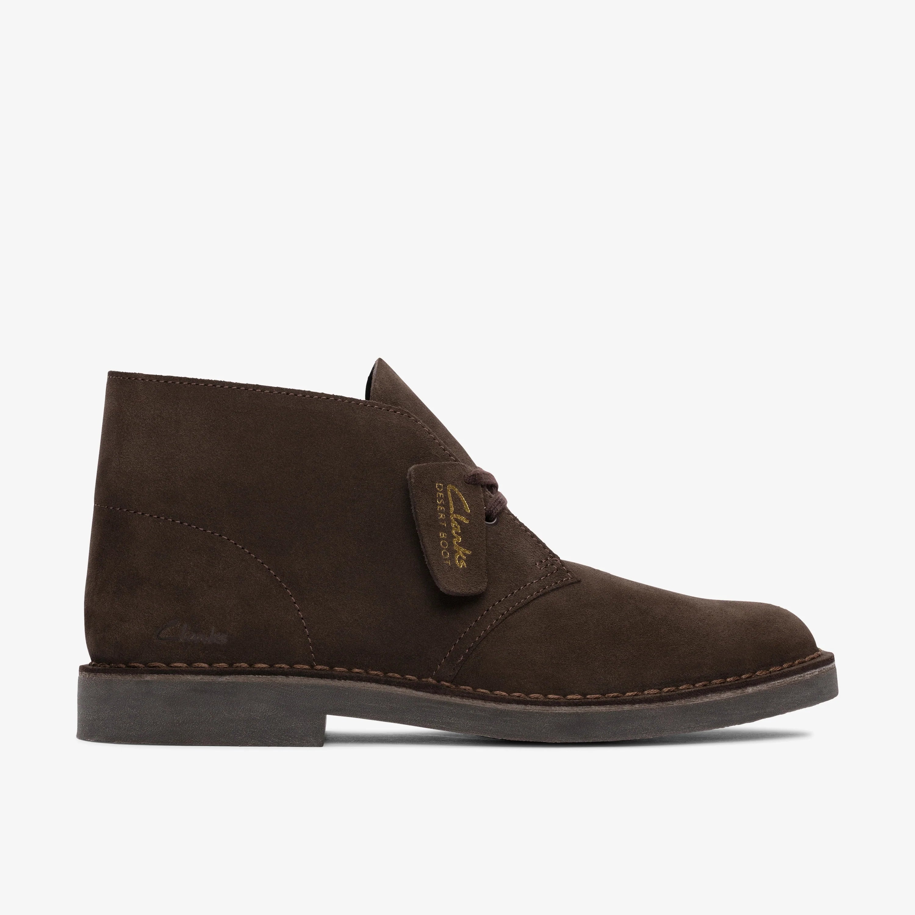 Botas De La Marca Clarks  Para Hombre Modelo Desert Bt Evo Dark Brown Suede En Color Marrón