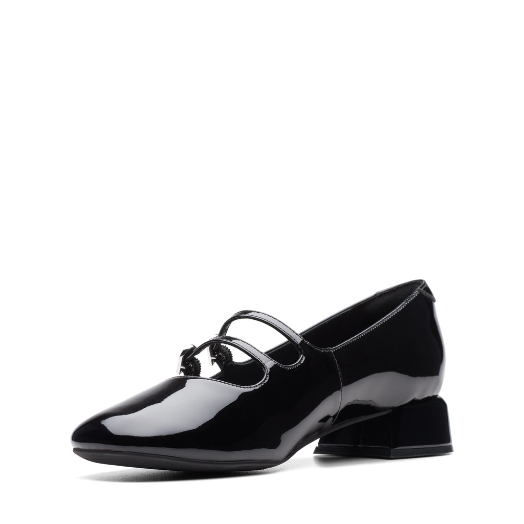 CLARKS | DRESS SHOES | WOMEN'S | DAISS30 SHINE BLACK PATENT | BLACK