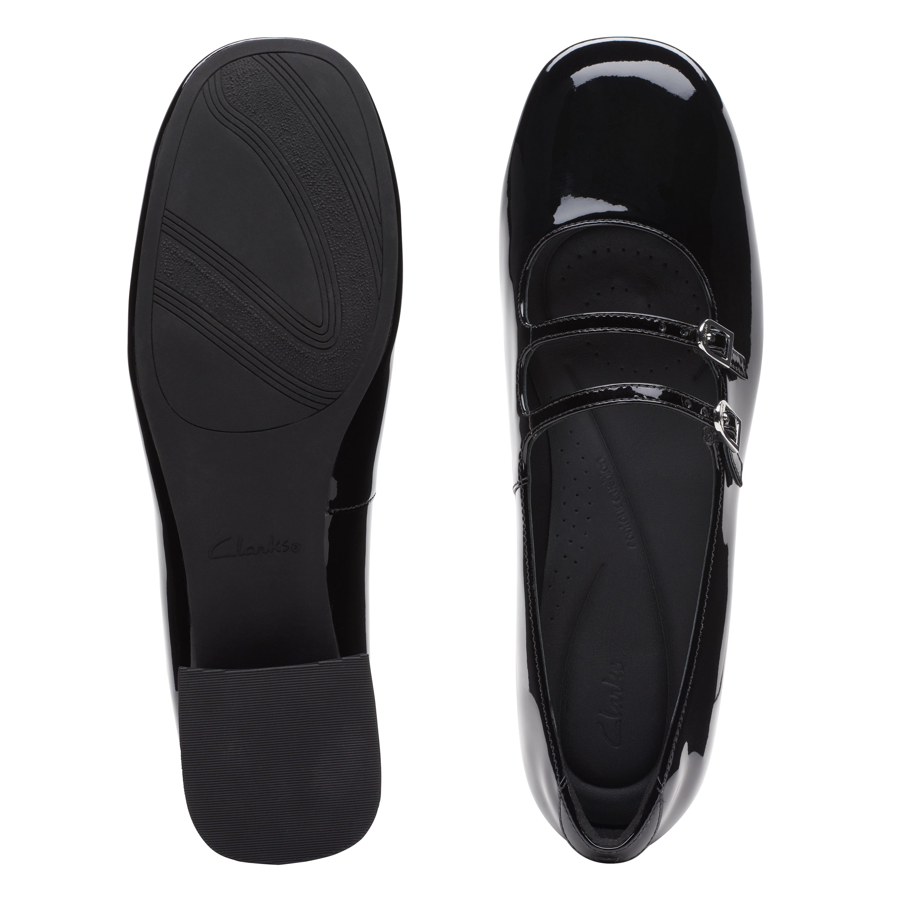 CLARKS | DRESS SHOES | WOMEN'S | DAISS30 SHINE BLACK PATENT | BLACK