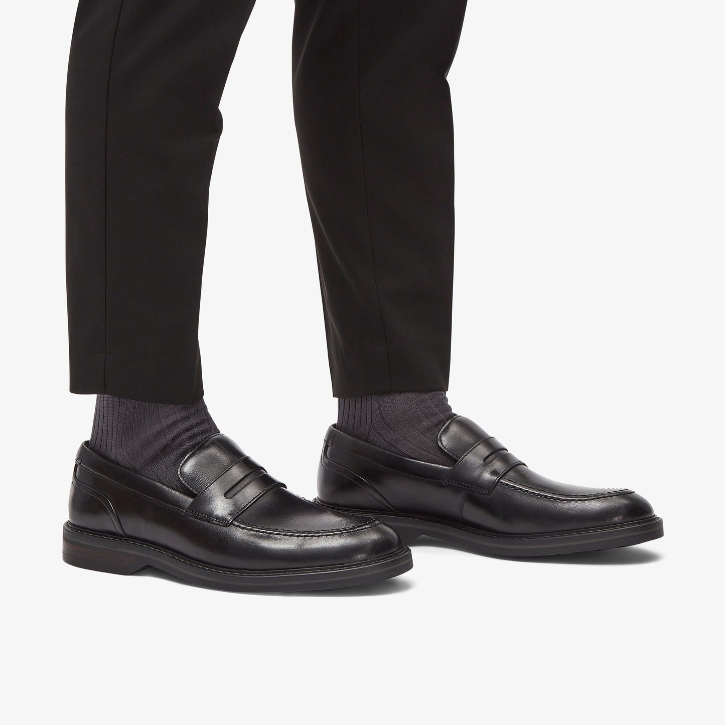 CLARKS | MOCASSINI | UOMO | CRAFTJAMES LO PELLE NERA | NERO