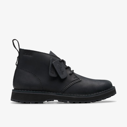 CLARKS | BOTAS | HOMBRE | SOLSBURY DESERT BOOT BLACK LEATHER | NEGRO