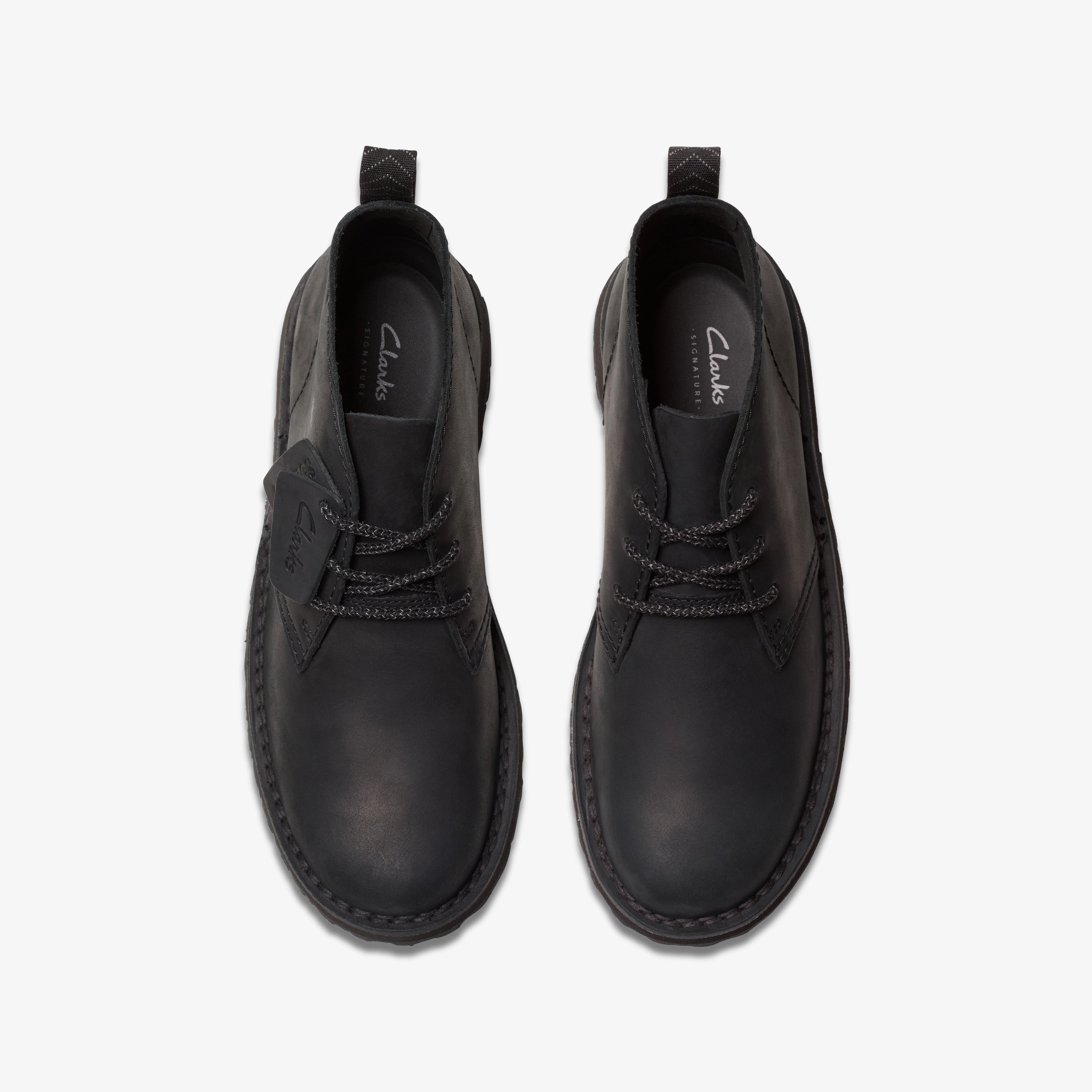 CLARKS | BOTAS | HOMBRE | SOLSBURY DESERT BOOT BLACK LEATHER | NEGRO
