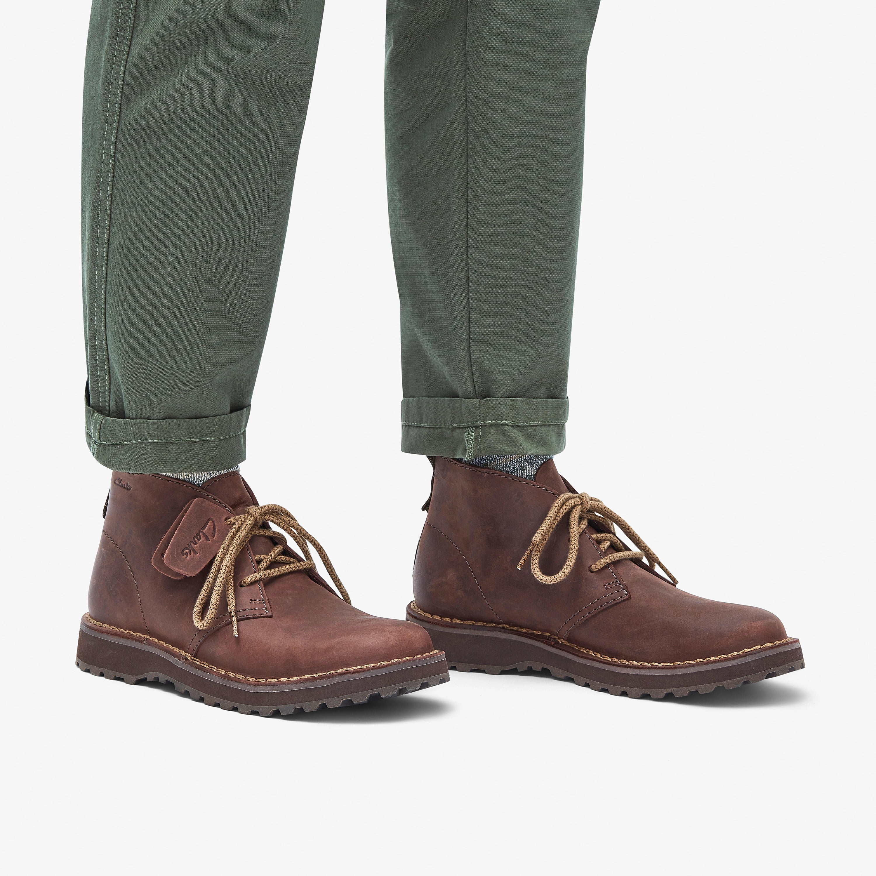 CLARKS | BOTINES | HOMBRE | SOLSBURY DESERT BOOT DARK BROWN LEATHER | MARRÓN