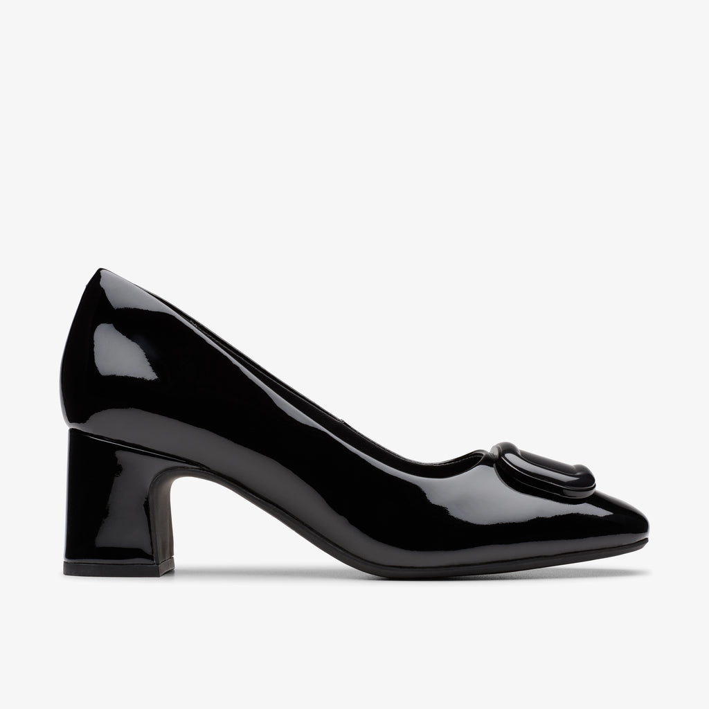 CLARKS | ZAPATOS DE VESTIR | MUJER | FERNIE TRIM BLACK PATENT | NEGRO