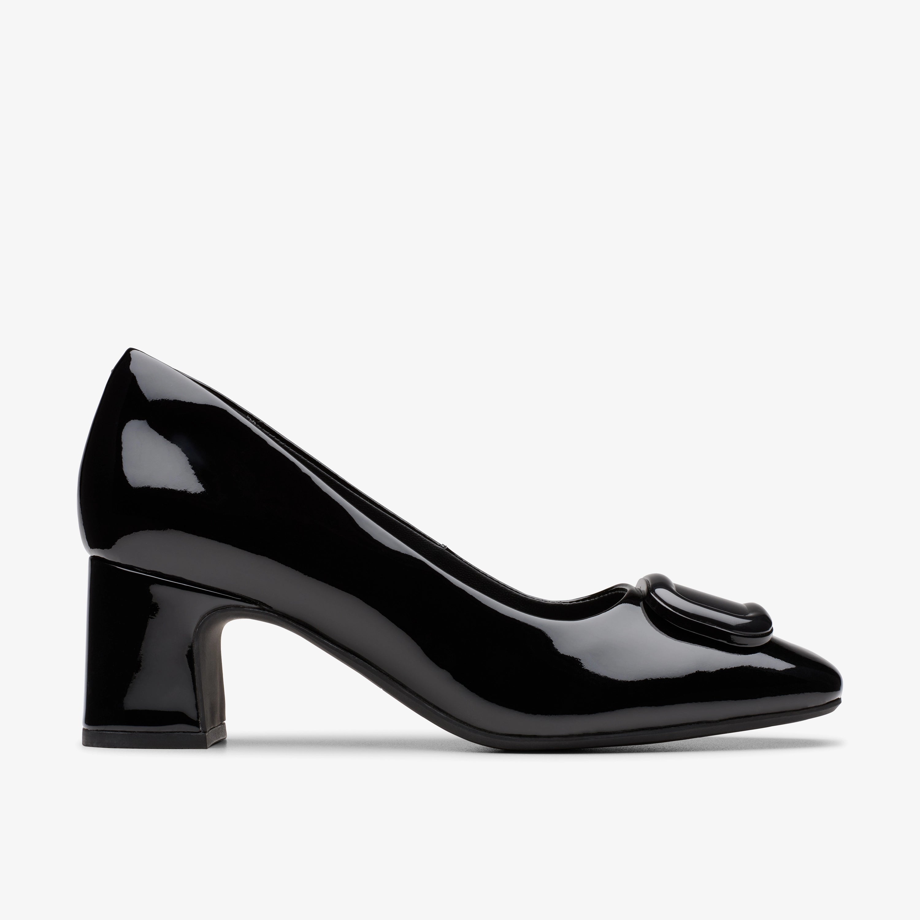 CLARKS | ZAPATOS DE VESTIR | MUJER | FERNIE TRIM BLACK PATENT | NEGRO