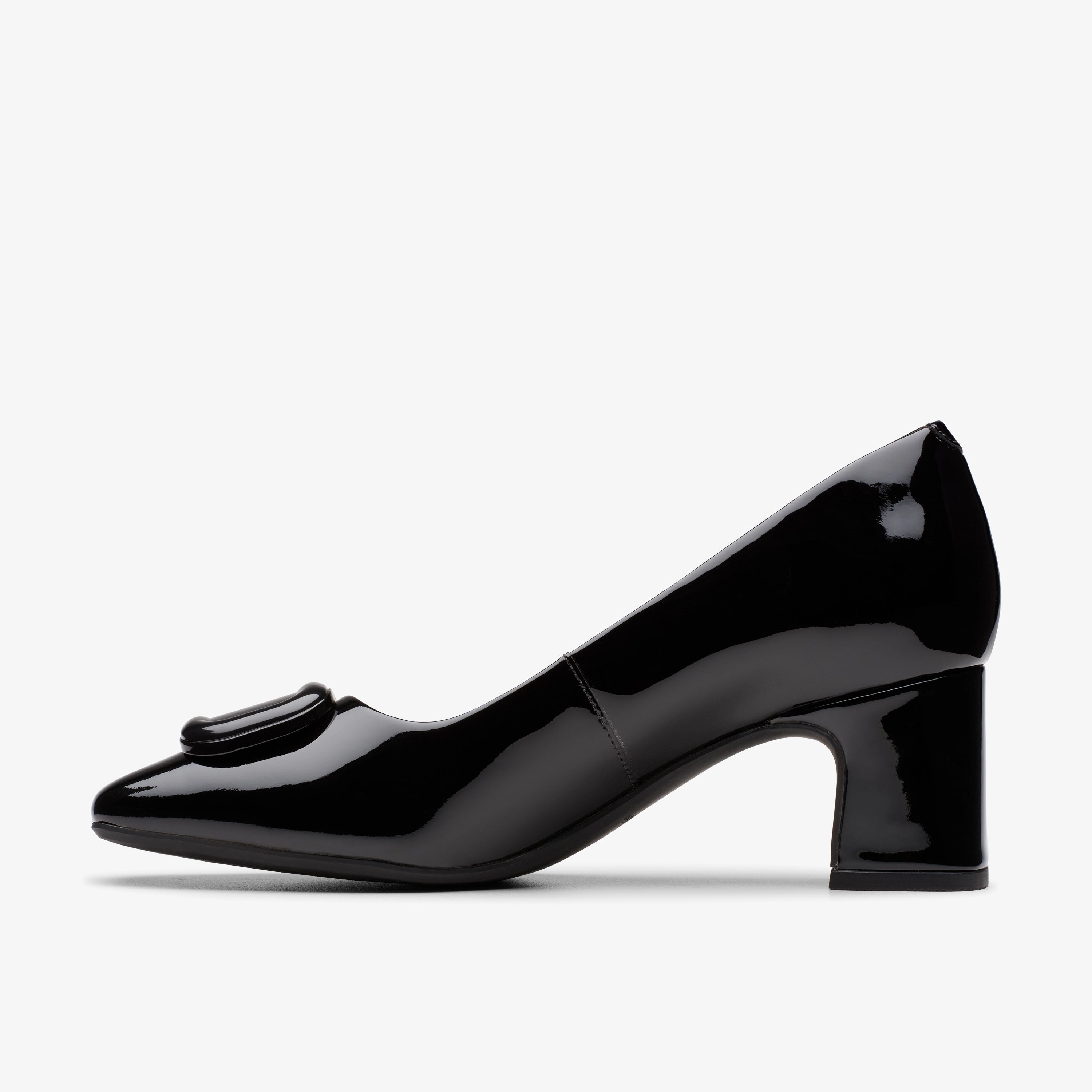 CLARKS | ZAPATOS DE VESTIR | MUJER | FERNIE TRIM BLACK PATENT | NEGRO