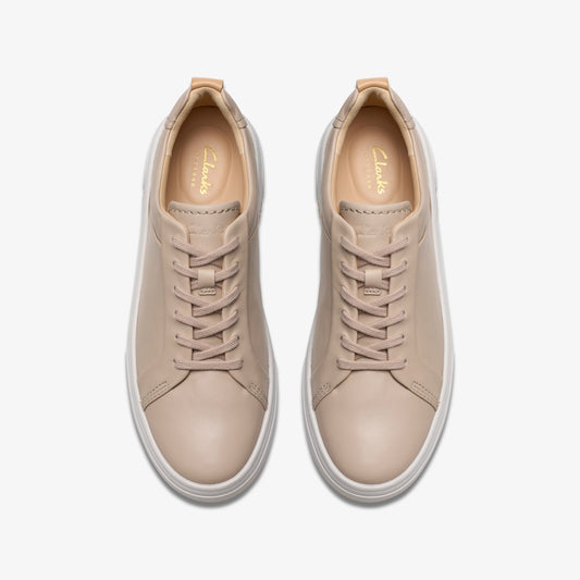 Sneakers De La Marca Clarks  Para Mujer Modelo Hollyhock Walk Sand Leather En Color Beige