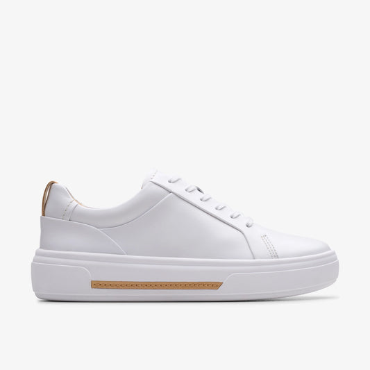 Sneakers De La Marca Clarks  Para Mujer Modelo Hollyhock Walk White Leather En Color Blanco