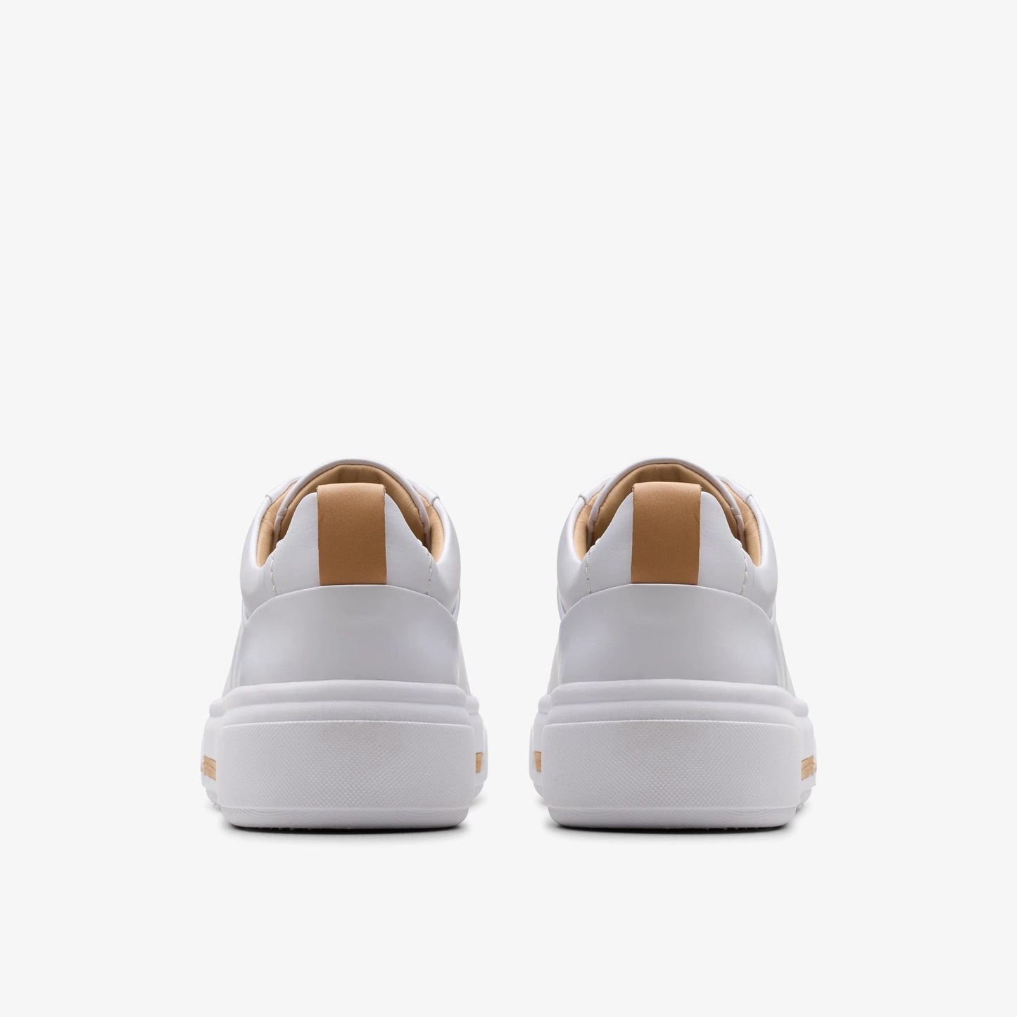 Sneakers De La Marca Clarks  Para Mujer Modelo Hollyhock Walk White Leather En Color Blanco