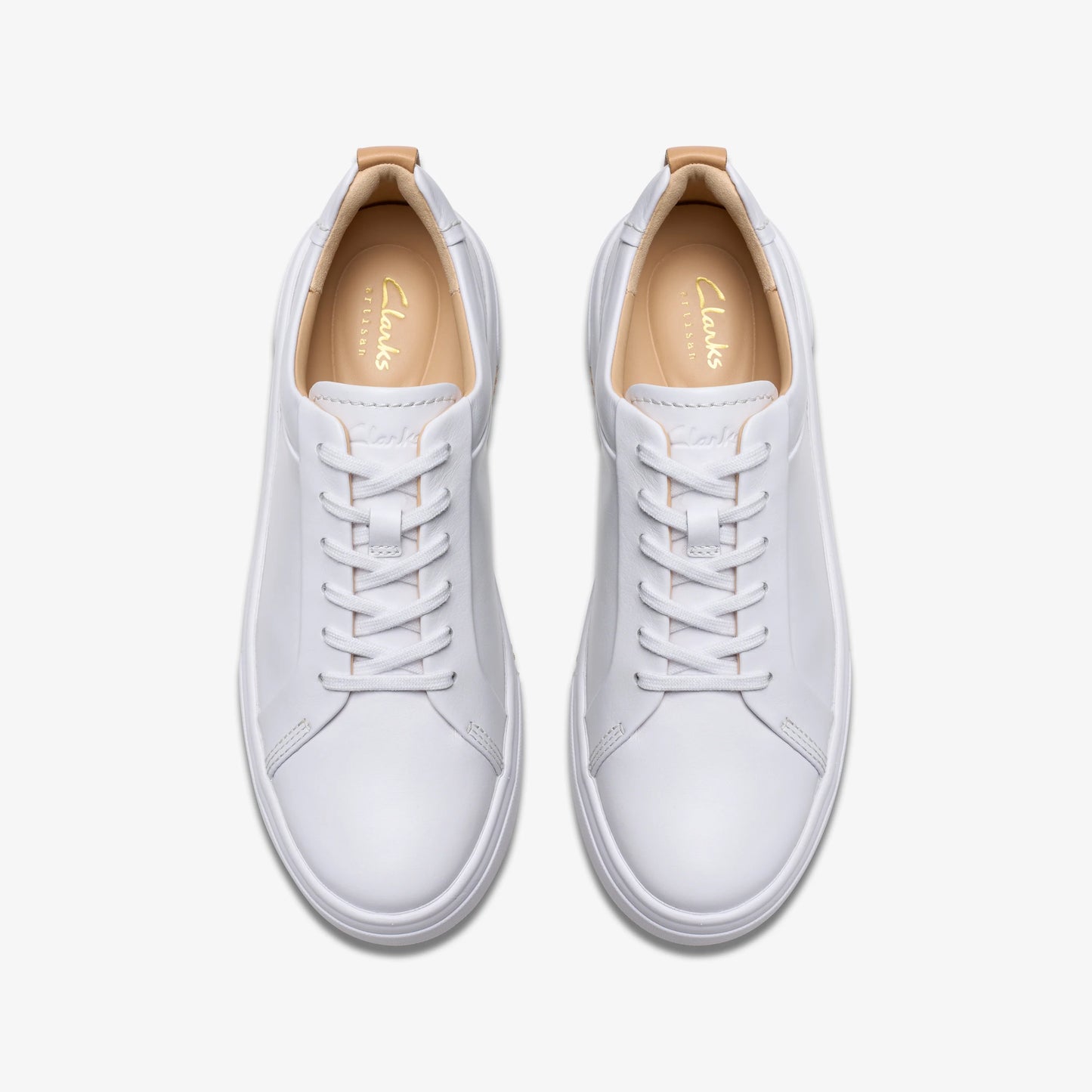 Sneakers De La Marca Clarks  Para Mujer Modelo Hollyhock Walk White Leather En Color Blanco