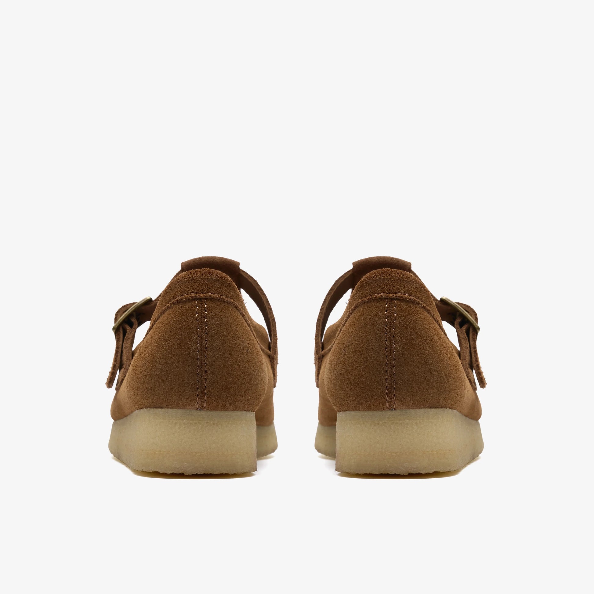 Sandalias De La Marca Clarks  Para Mujer Modelo Wallabee T Bar Brown/Orange Sde En Color Marrón