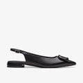 CLARKS | DRESS SHOES | WOMEN'S | SENSA 15 TRIM BLACK LEATHER | BLACK
