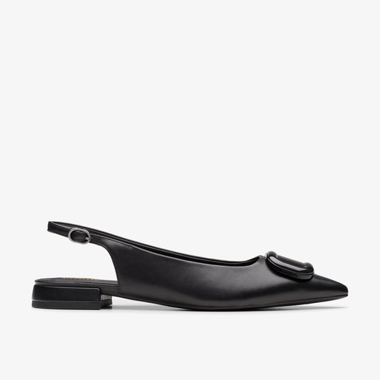CLARKS | ZAPATOS DE VESTIR | MUJER | SENSA 15 TRIM BLACK LEATHER | NEGRO