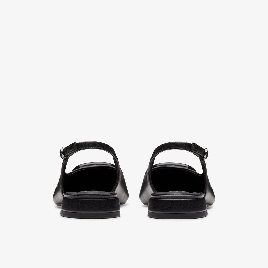 CLARKS | DRESS SHOES | WOMEN'S | SENSA 15 TRIM BLACK LEATHER | BLACK