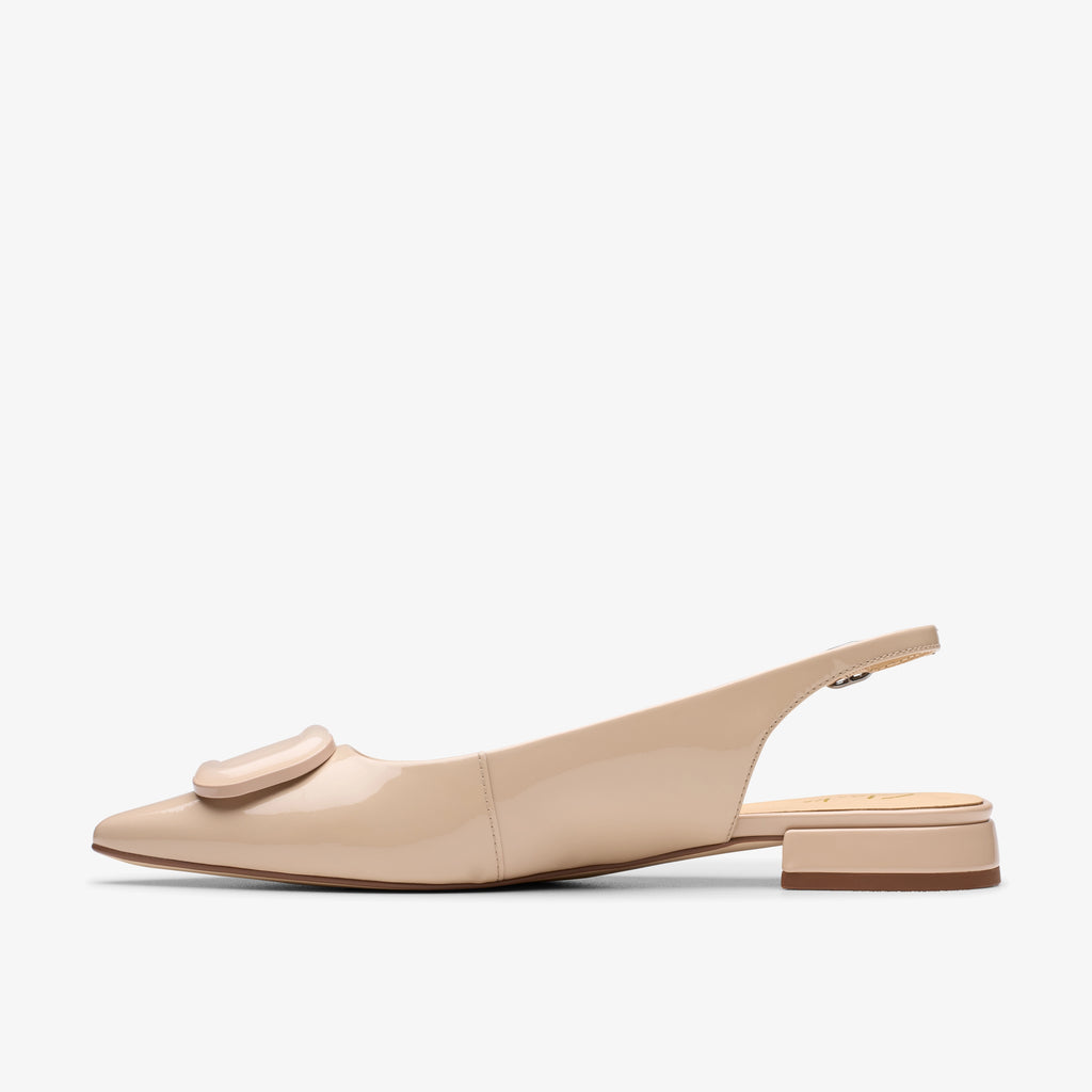 CLARKS | DRESS SHOES | WOMEN | SENSA15 TRIM SAND PATENT | BEIGE